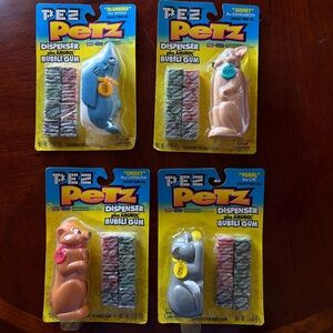 Vintage NIP PEZ Petz Series 2, Set of Four PEZ